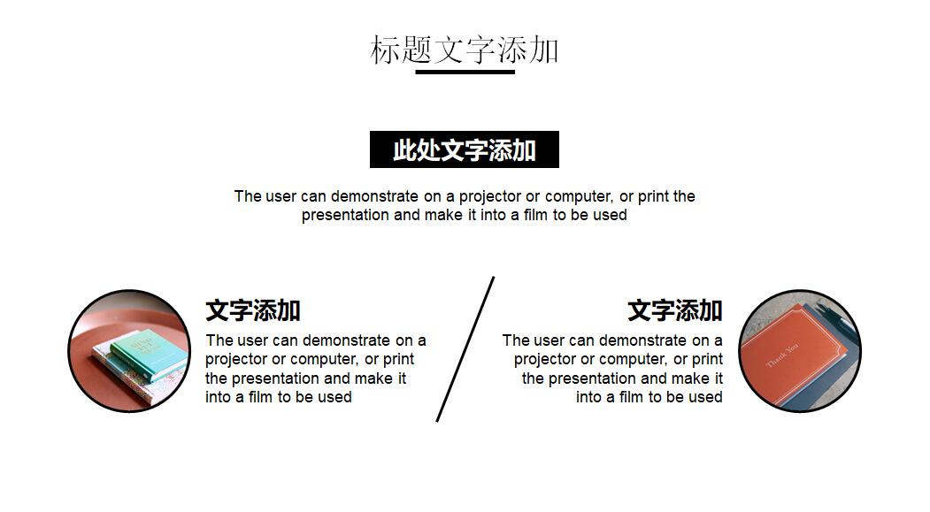 经典黑白创意个人工作业绩汇报模板