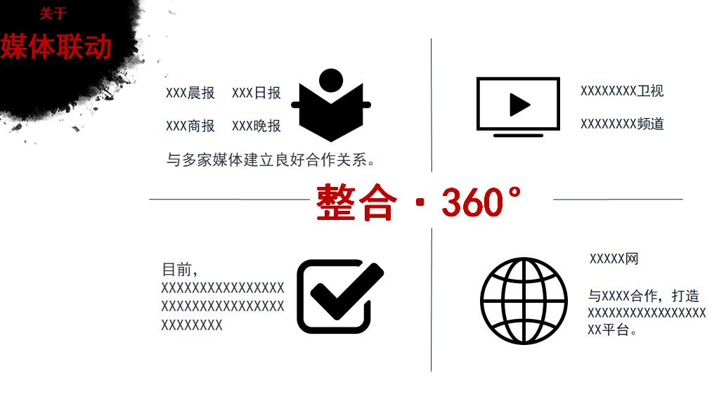 经典中国风网站简介ppt模板