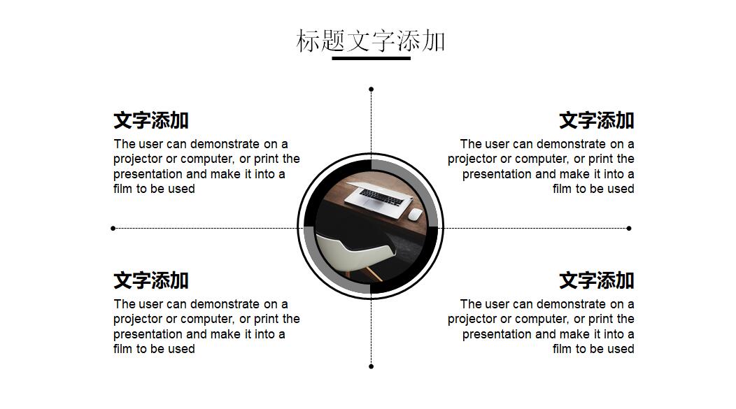 经典黑白创意个人工作业绩汇报模板