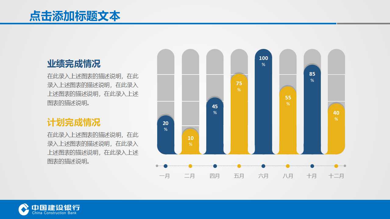中国建设银行工作汇报ppt