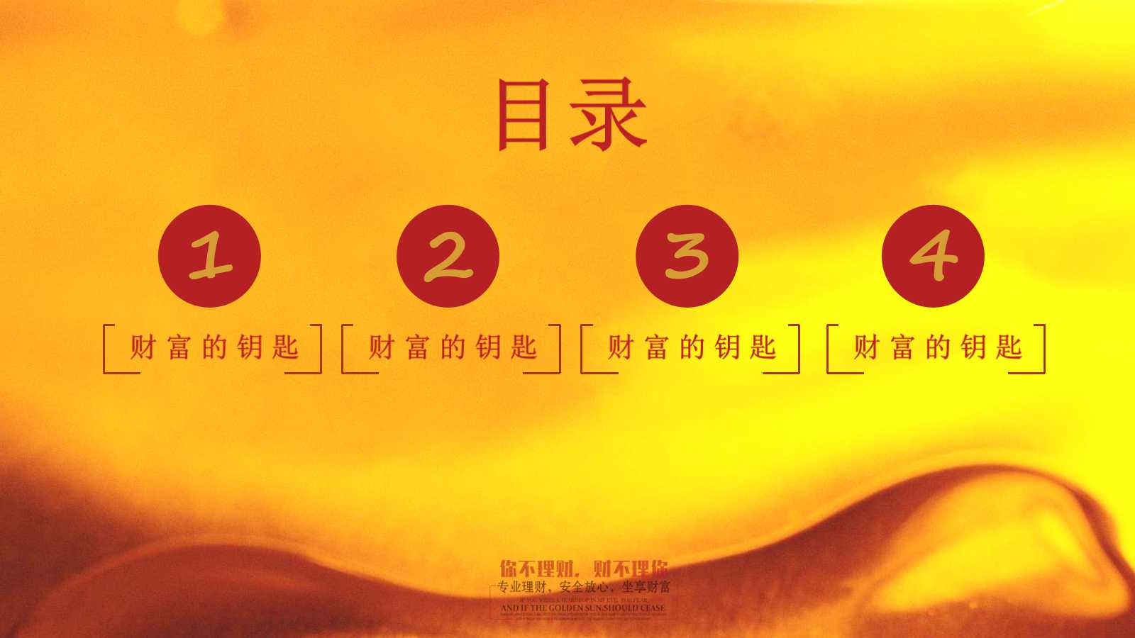 金融行业ppt展示