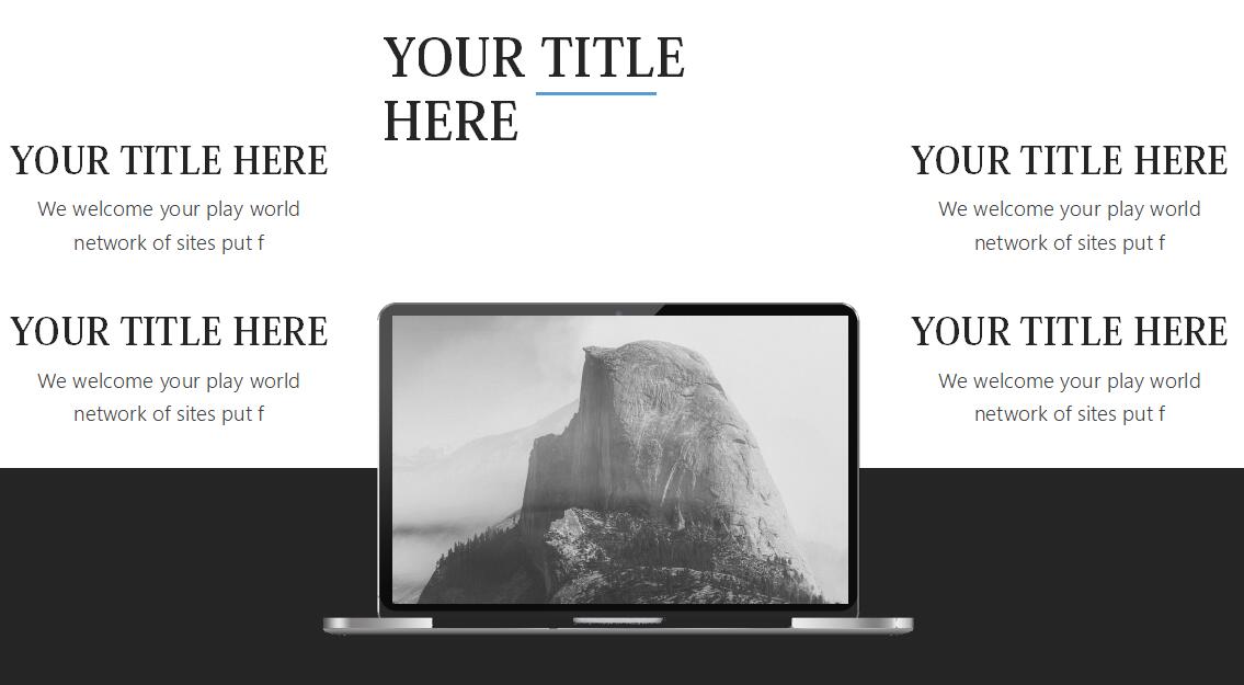 线条设计财务数据汇报ppt模板