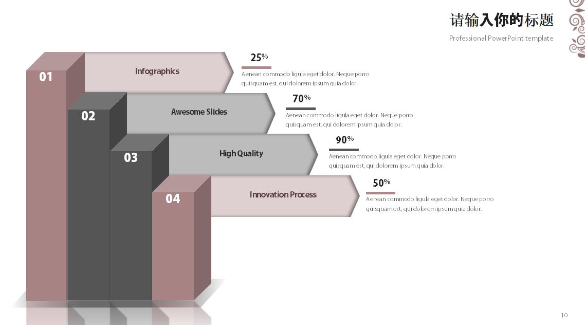 年终个人得失总结ppt模板