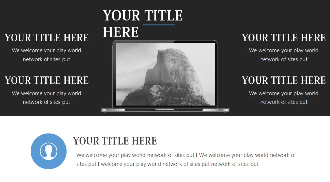 线条设计财务数据汇报ppt模板