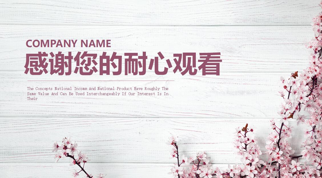 小清新时尚工作总结ppt模板