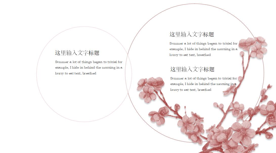 唯美艺术新年计划总结ppt模板