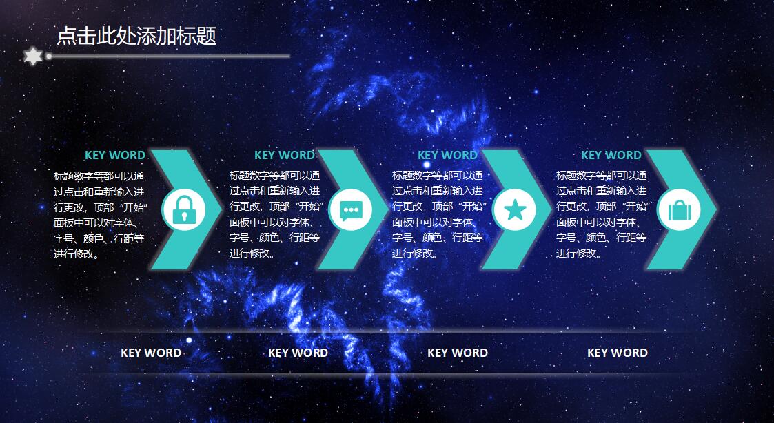 星空发光设计财务知识汇报ppt模板