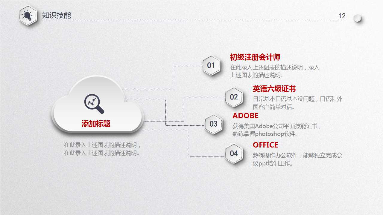 应聘自我介绍ppt模板