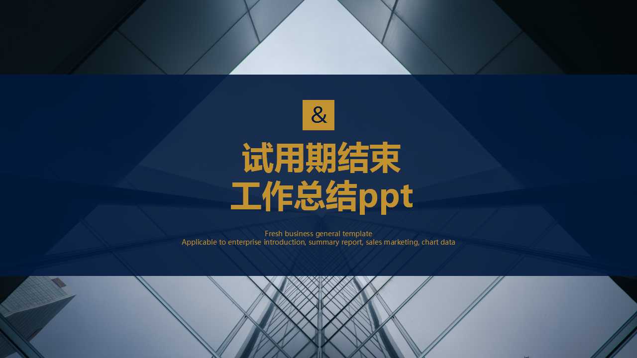 试用期结束工作总结ppt