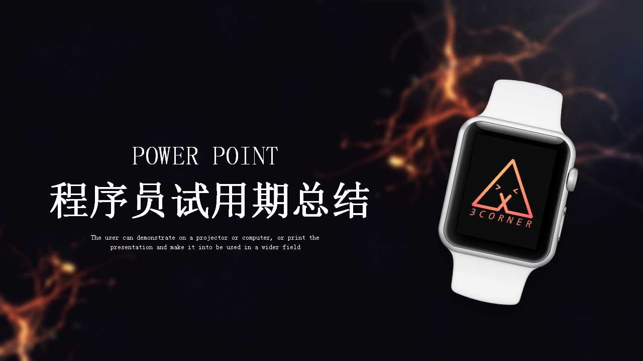 程序员试用期总结ppt模板