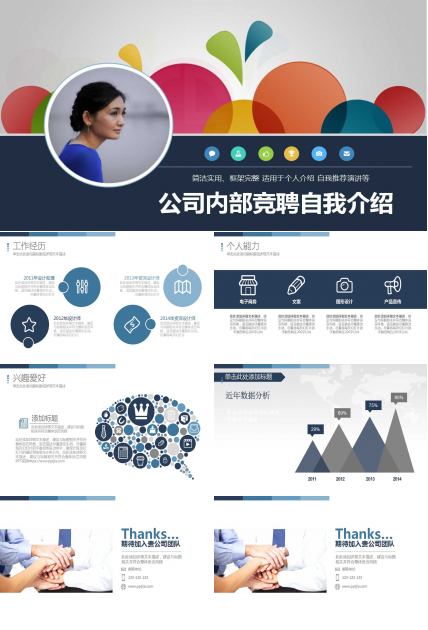 公司内部竞聘自我介绍ppt模板