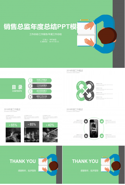 销售总监年度总结ppt模板