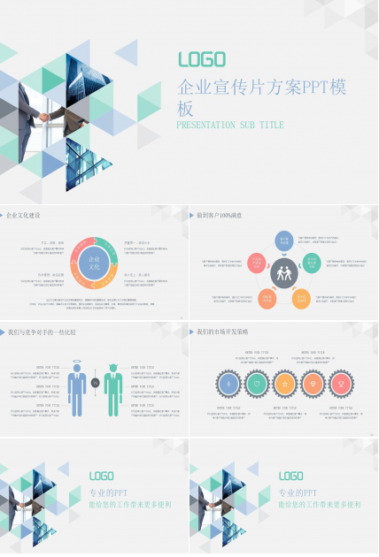 企业宣传片方案PPT模板