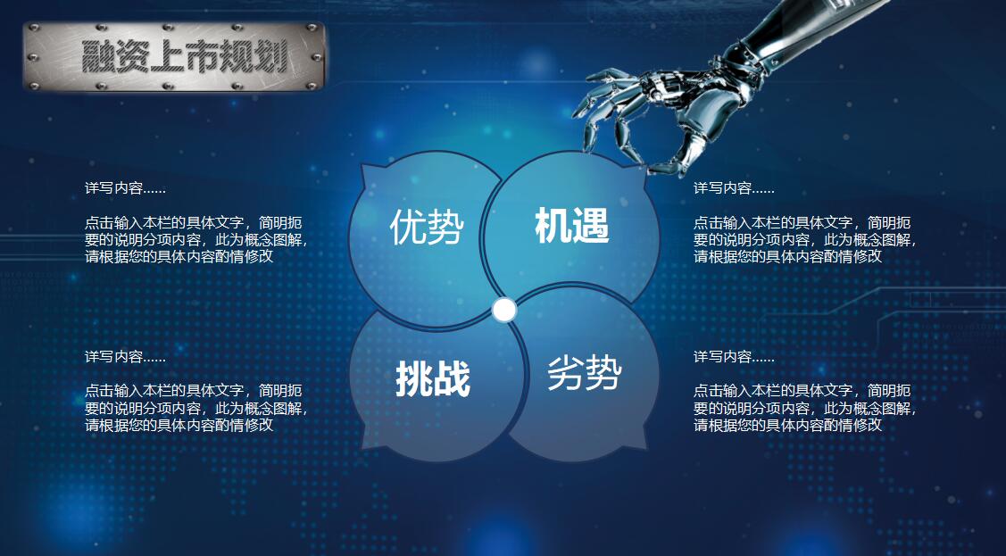 创意机械自动化ppt模板