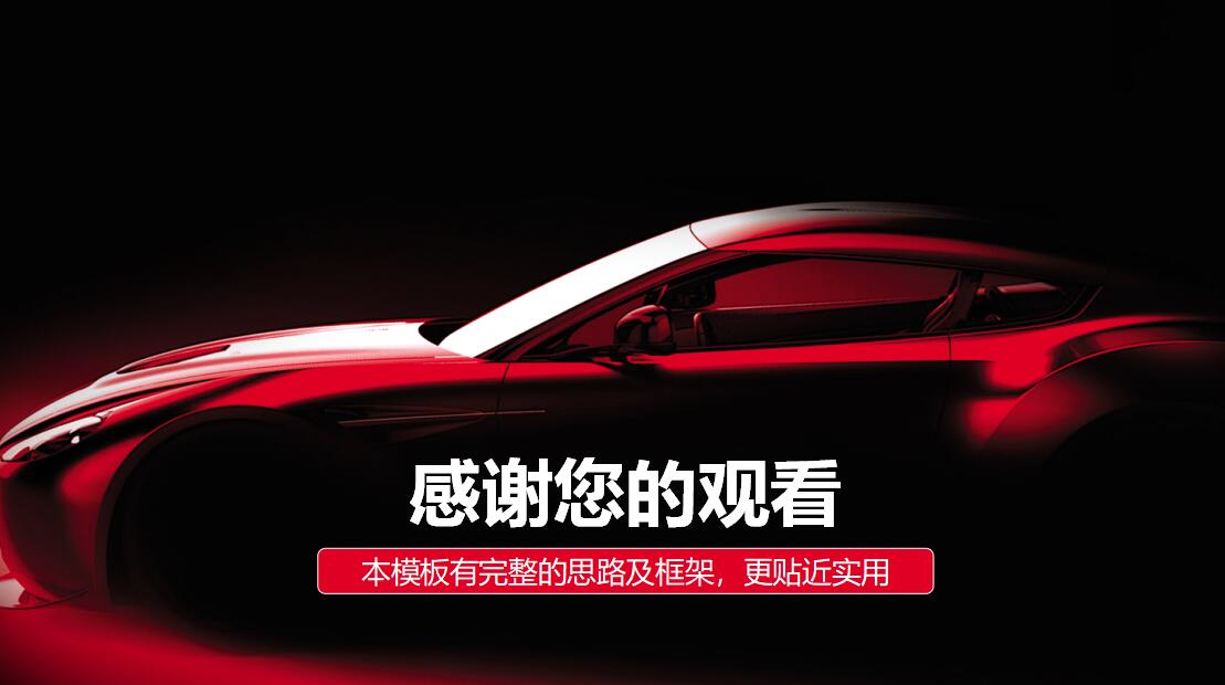 汽车销售数据ppt模板