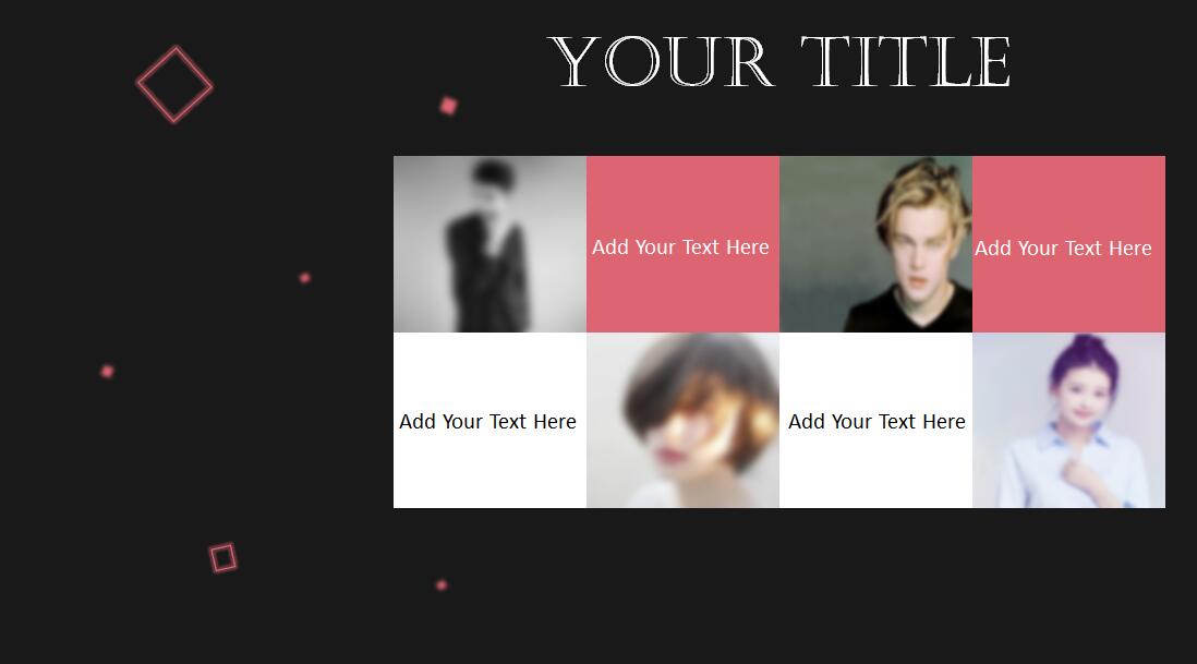 国外创意几何风商务PPT模板