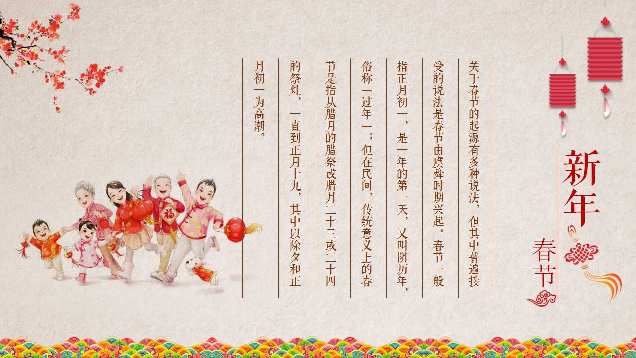 关于春节主题的ppt模板