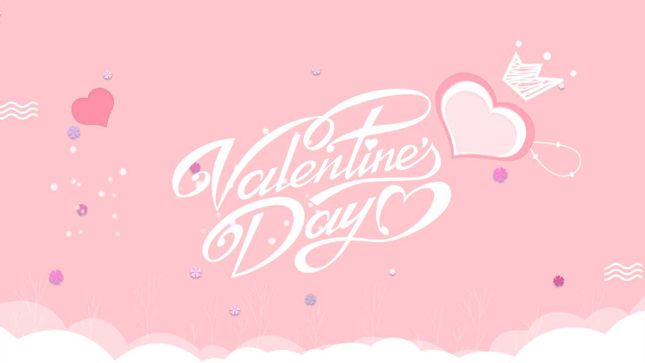 粉色情人节ppt模板