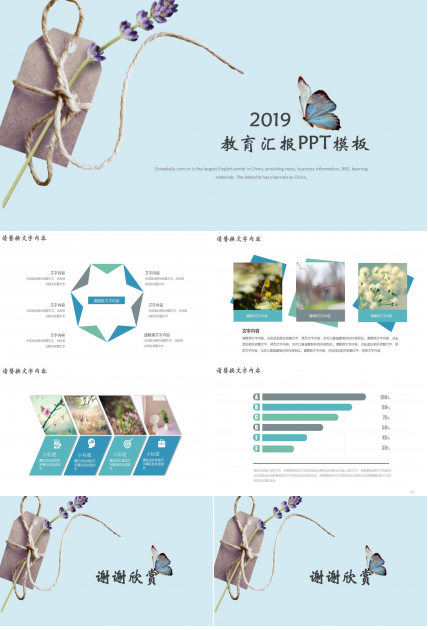 教育汇报ppt模板
