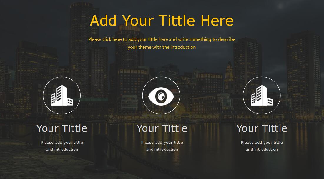 简约英文商务通用ppt模板