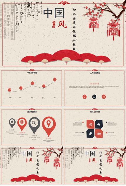 幼儿园美术说课ppt模板