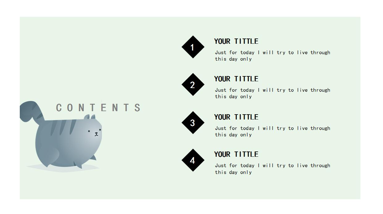 儿童课件可爱卡通ppt模板