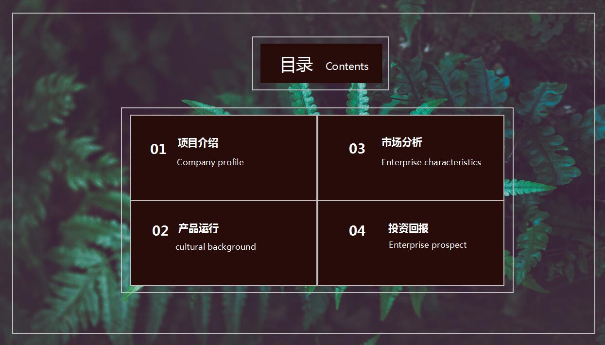 绿色精美商业计划书ppt模板