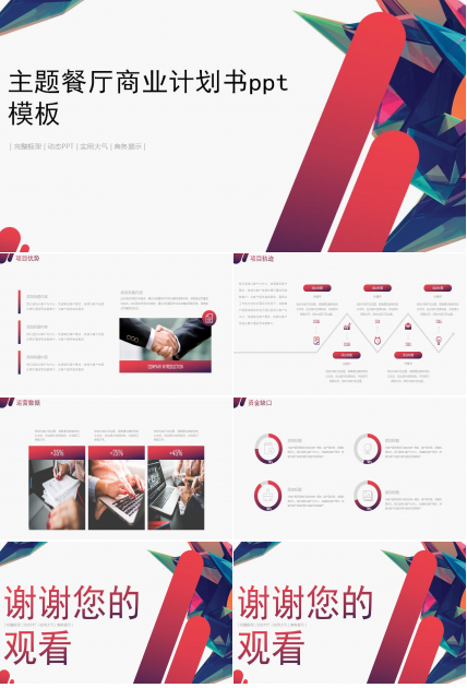 主题餐厅商业计划书ppt模板
