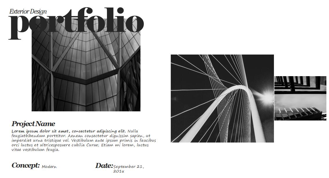 灰白欧美商务通用ppt模板