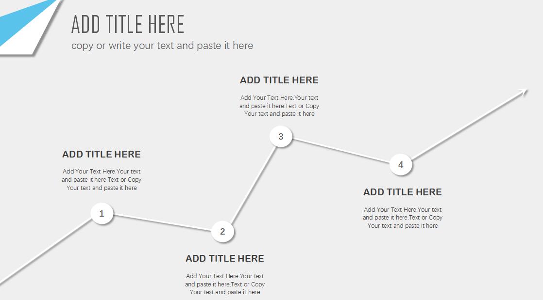 简约蓝色商务年度总结ppt模板