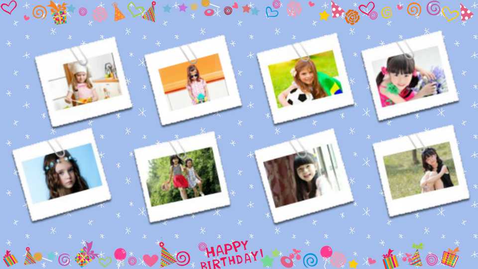 国外生日快乐PPT模板