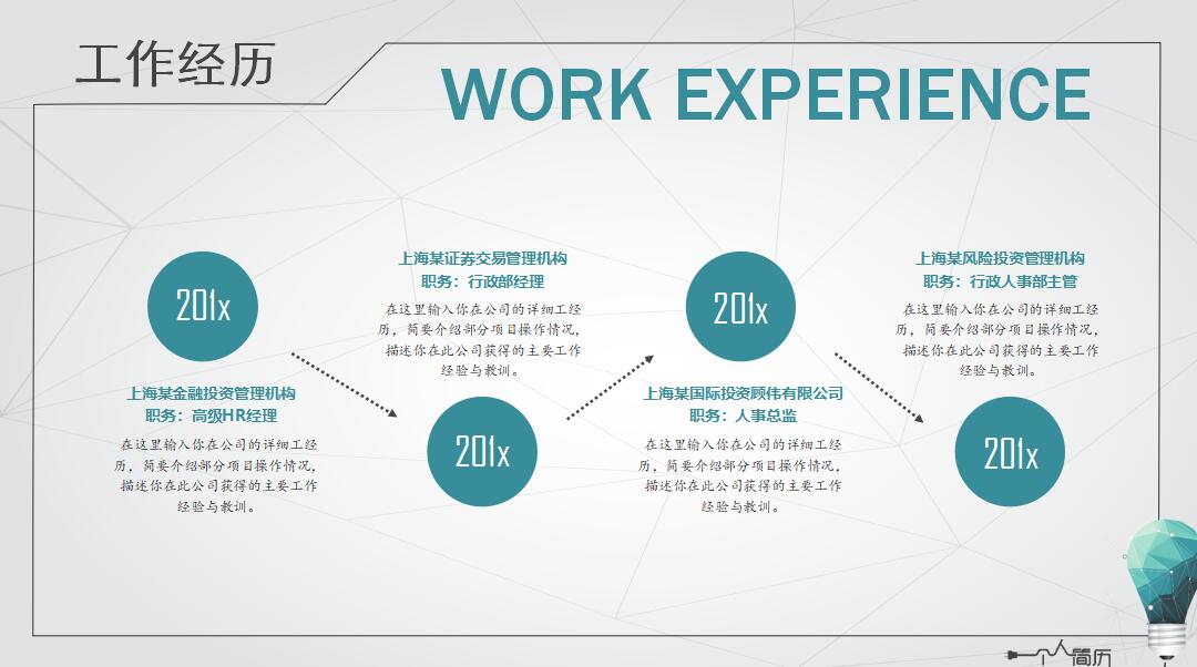 英文求职简历ppt