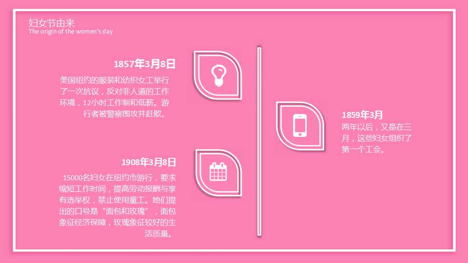 简洁创意妇女节PPT模板