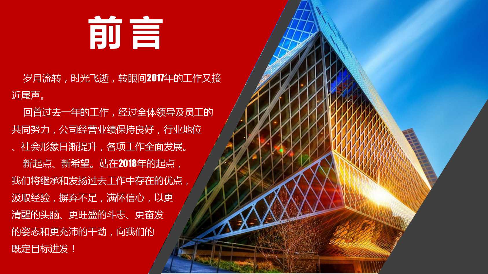 金融行业年终总结ppt模板