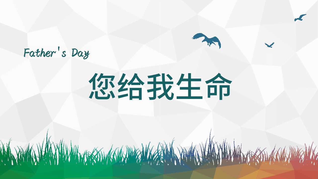父亲节方案ppt