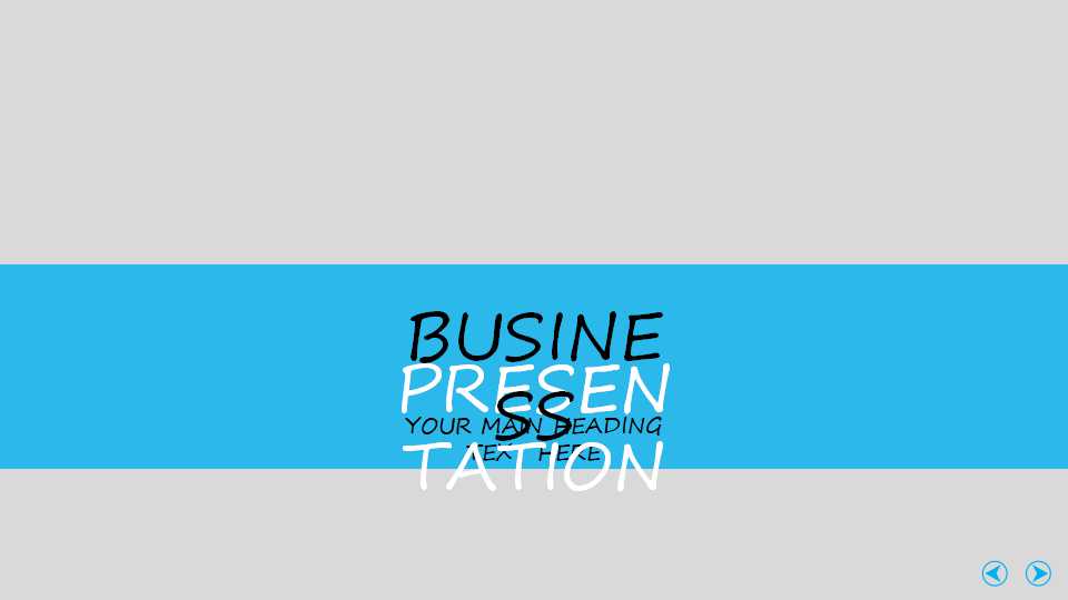 简约银色之国外PPT模板