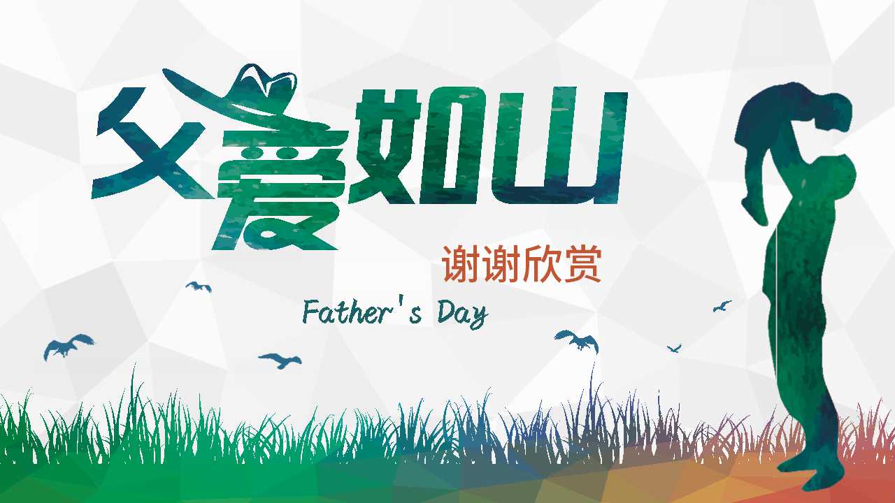 父亲节方案ppt