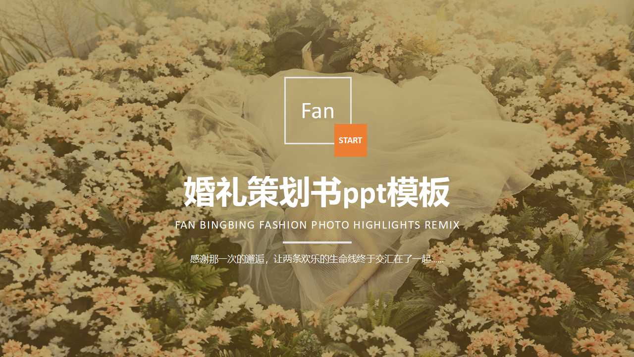 婚礼策划书ppt模板