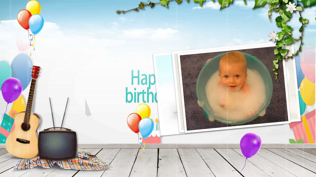 宝宝生日ppt模板