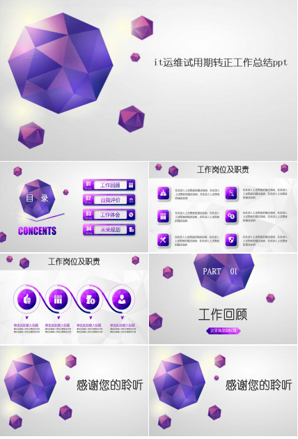 it运维试用期转正工作总结ppt