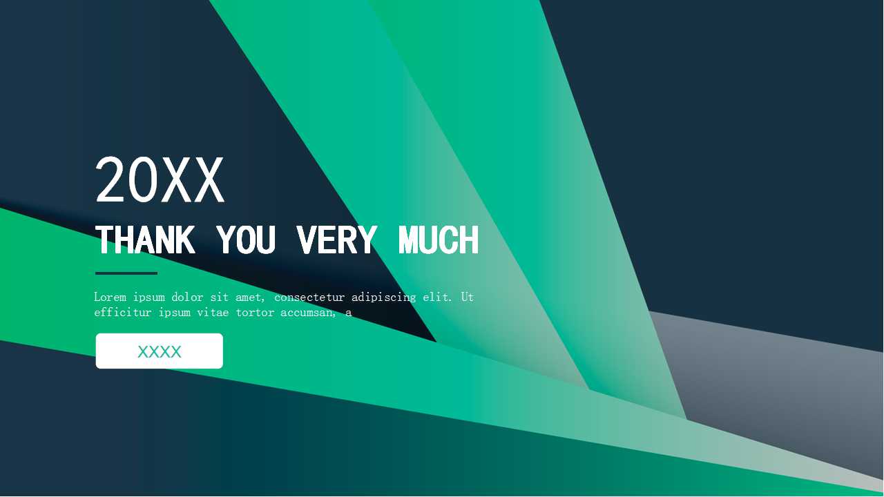 PPT商务模板下载——蓝色波浪条纹