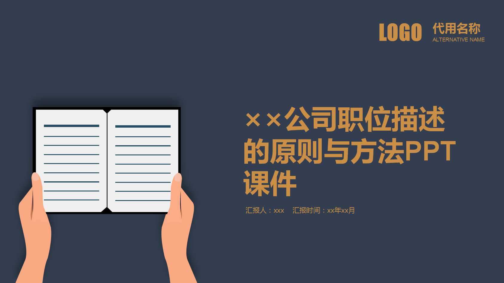 ××公司职位描述的原则与方法PPT课件