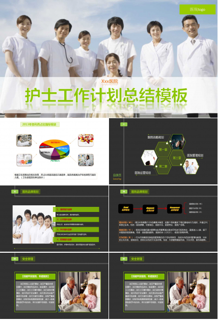 护士工作计划总结ppt模板