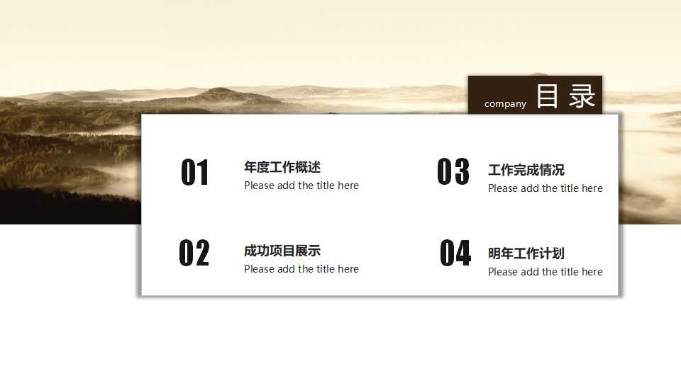 国外精选PPT模板：褐色图案