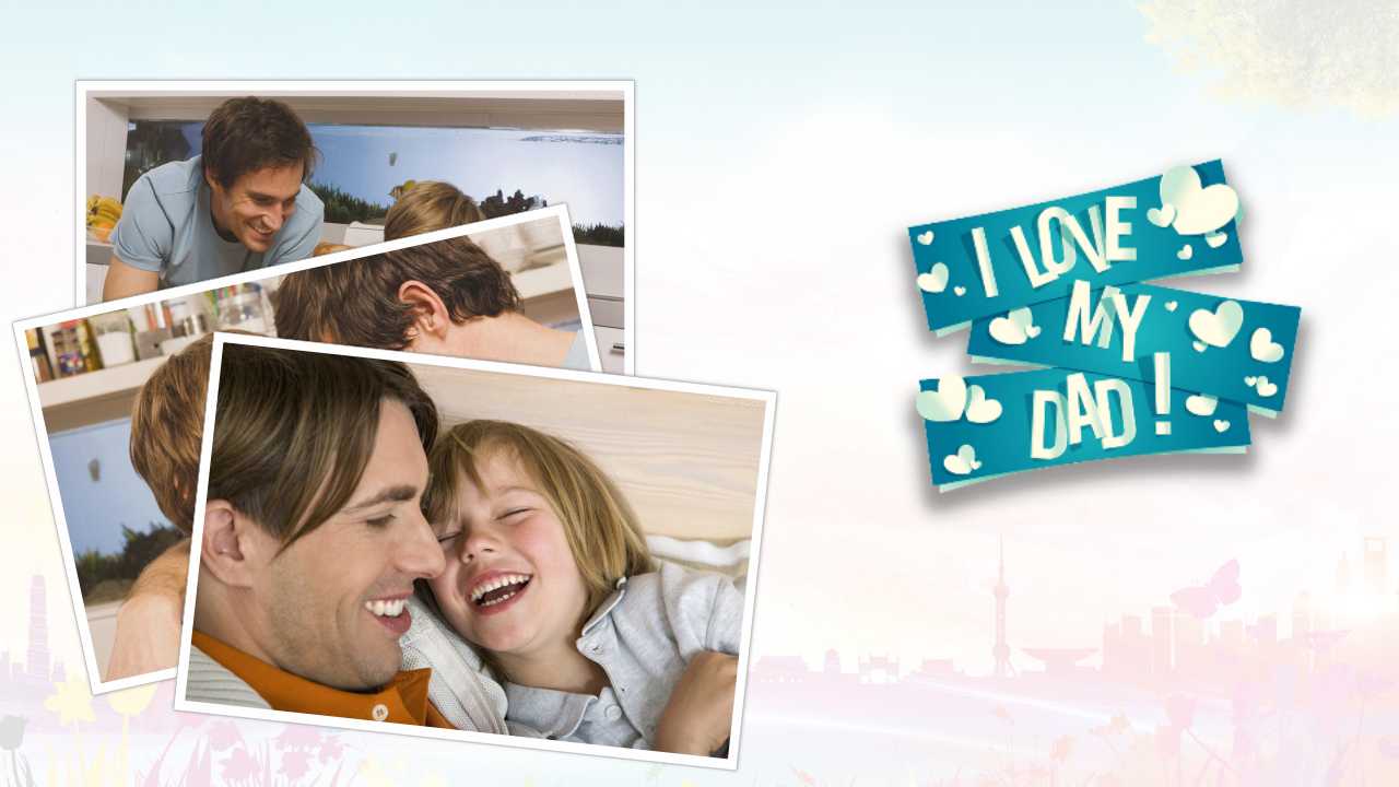 父亲节感恩父母ppt模板