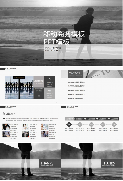 移动商务模板PPT免费下载