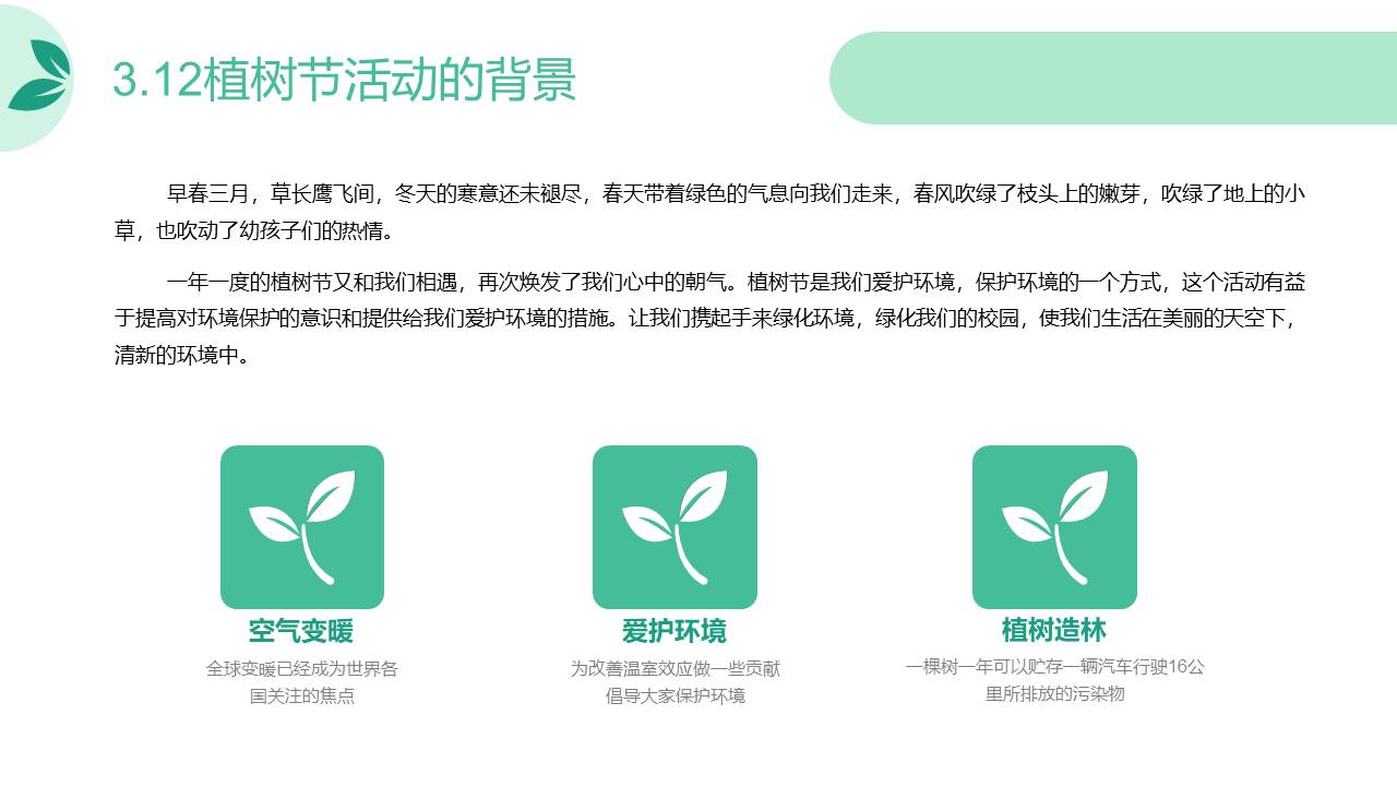 幼儿园植树节活动ppt