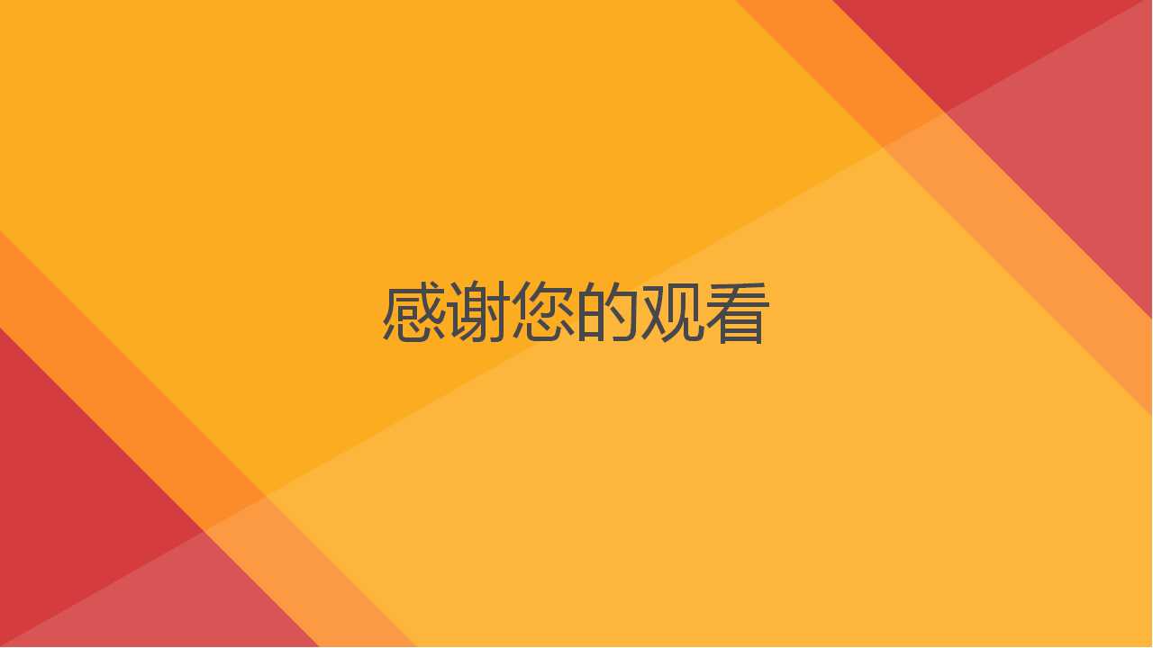 橙色背景商务PPT模板