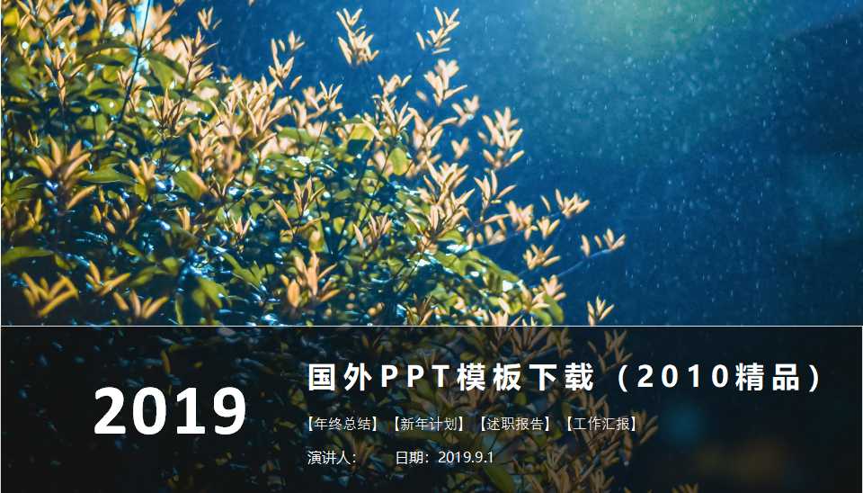 国外PPT模板下载（2010精品）