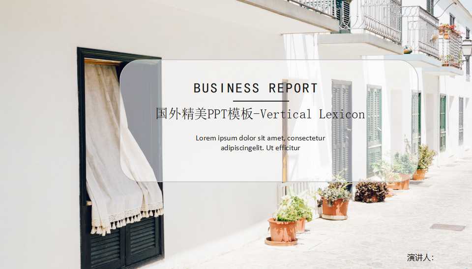 国外精美PPT模板-Vertical Lexicon